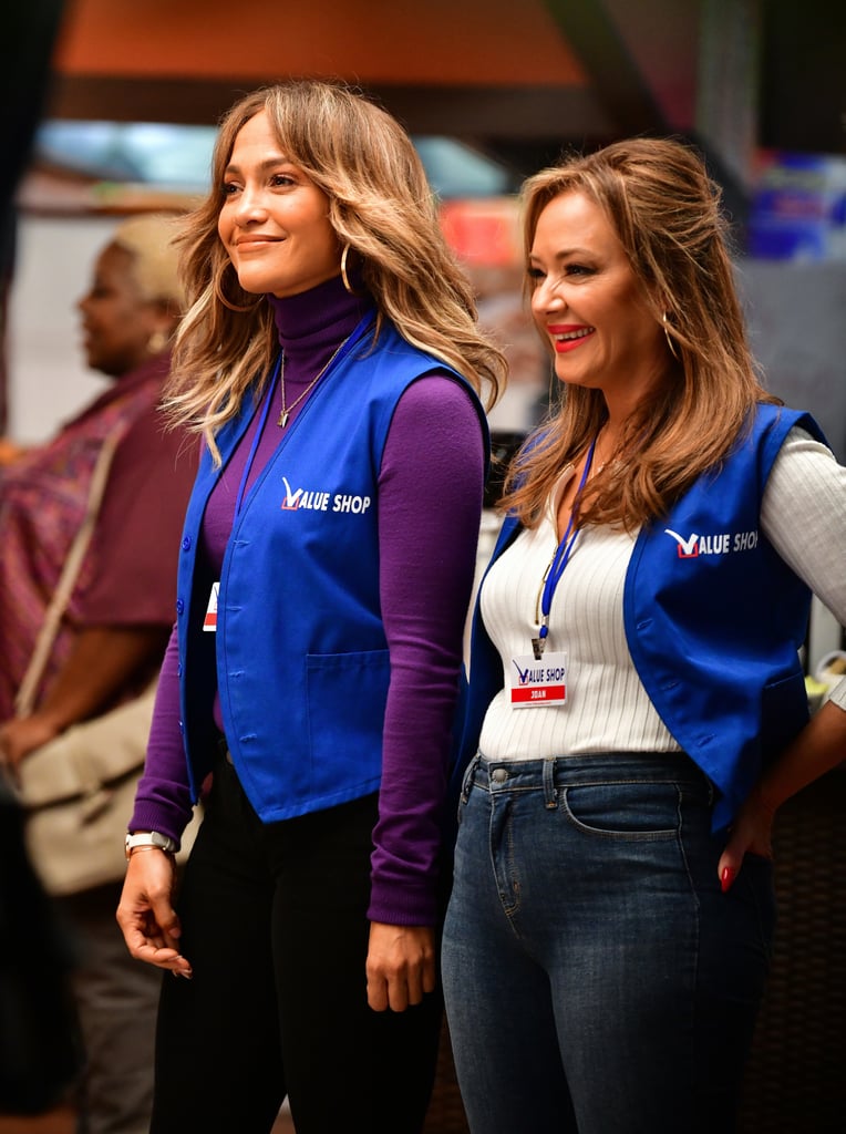 Jennifer Lopez and Leah Remini Filming Second Act Pictures