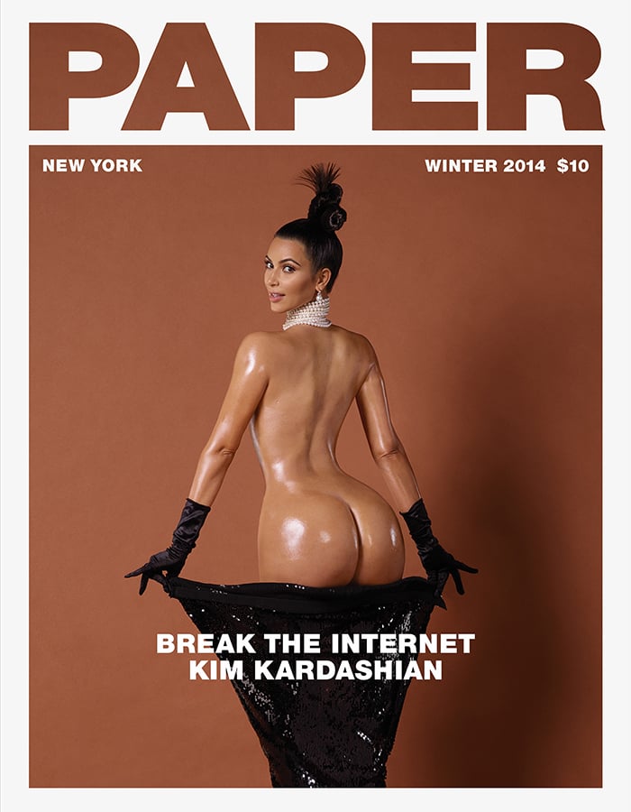 Kim Kardashian's Nude <b>Paper</b> Cover