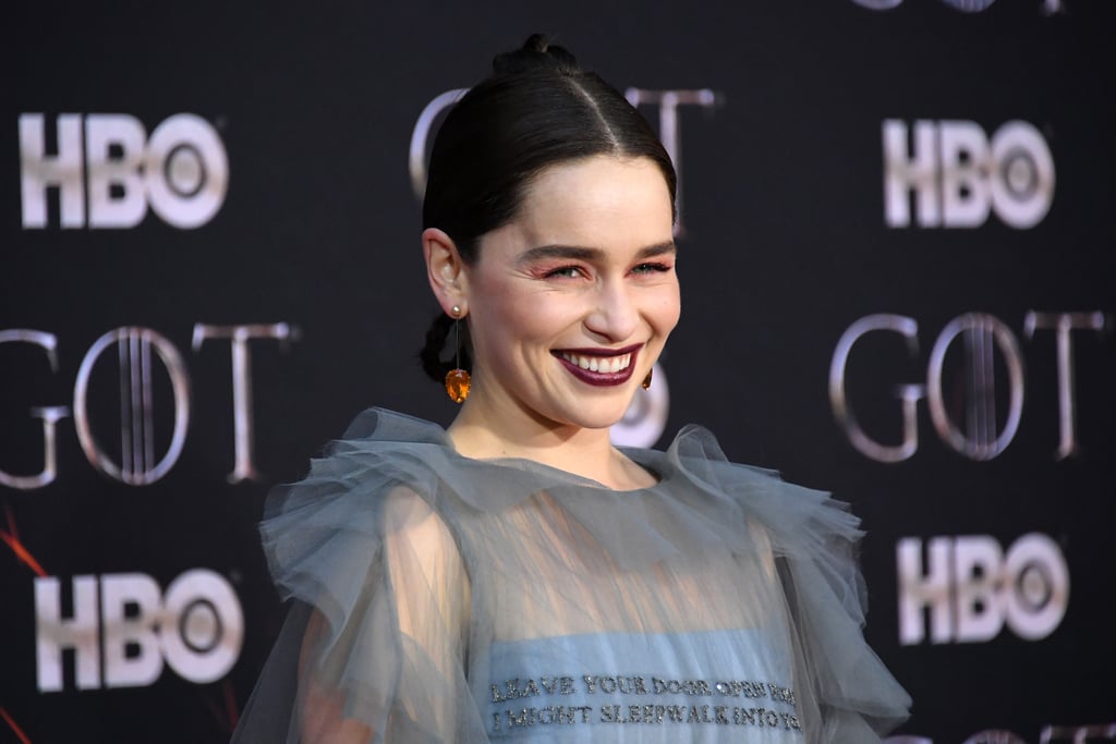 Emilia Clarke Braid Hairstyle Game of Thrones Premiere 2019