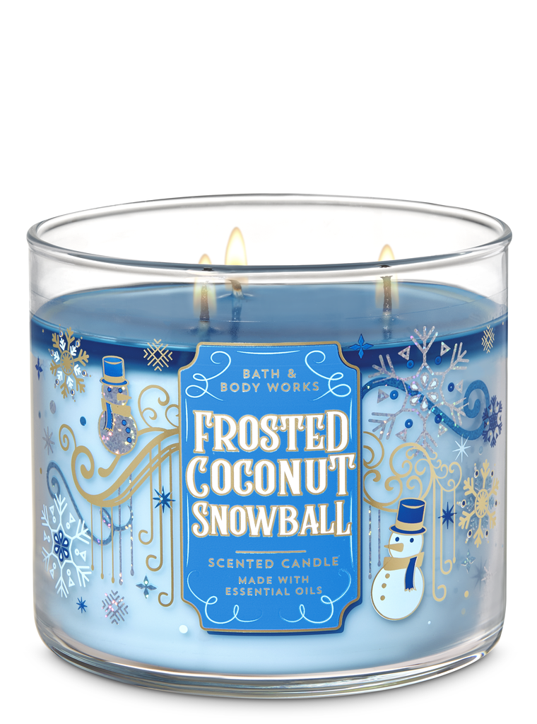 Frosted Coconut Snowball 3-Wick Candle