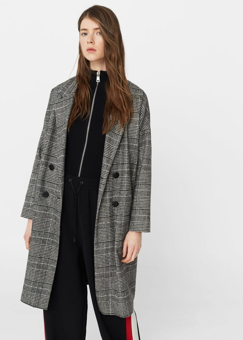 Mango Outlet Prince of Wales Coat