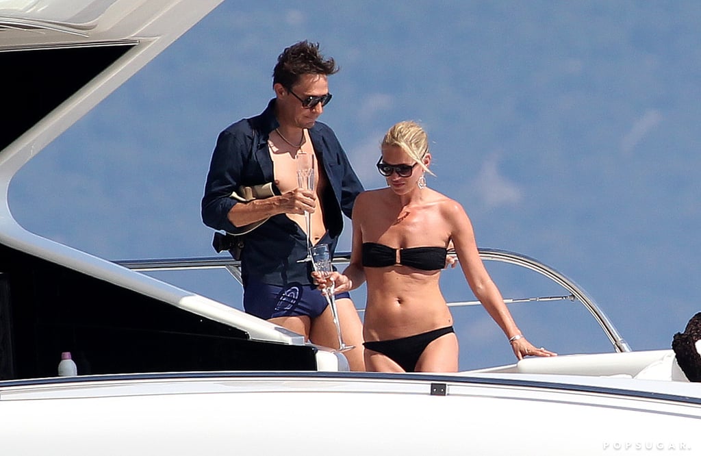 Kate Moss and Jamie Hince soaked up the sun in Corsica following their July 2011 affair.