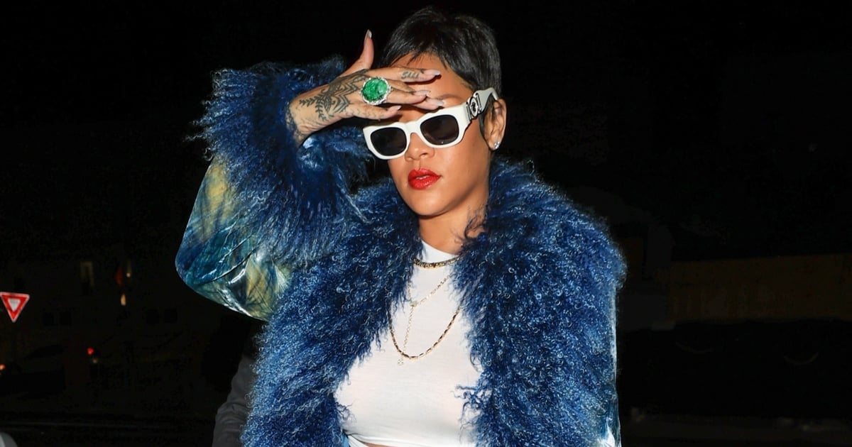 Rihanna Showed Off Her New Pixie Haircut Wearing a $22K Vintage Dior Coat