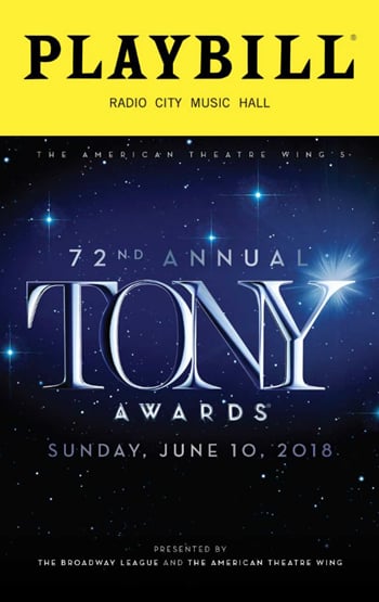 The 2018 Tony Awards Playbill