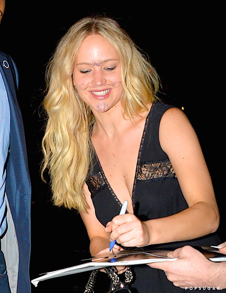 Jennifer Lawrence's Unibrow and Mustache | Pictures