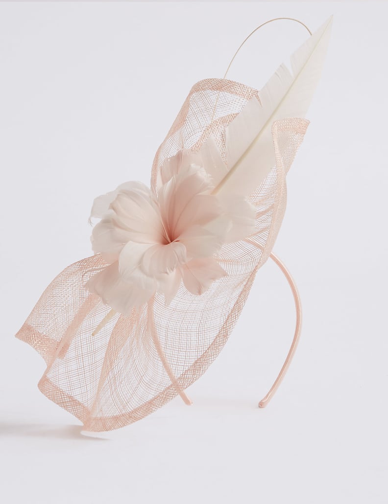 M&S Collection Feather Flower Fascinator