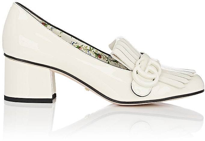 gucci marmont patent leather pumps