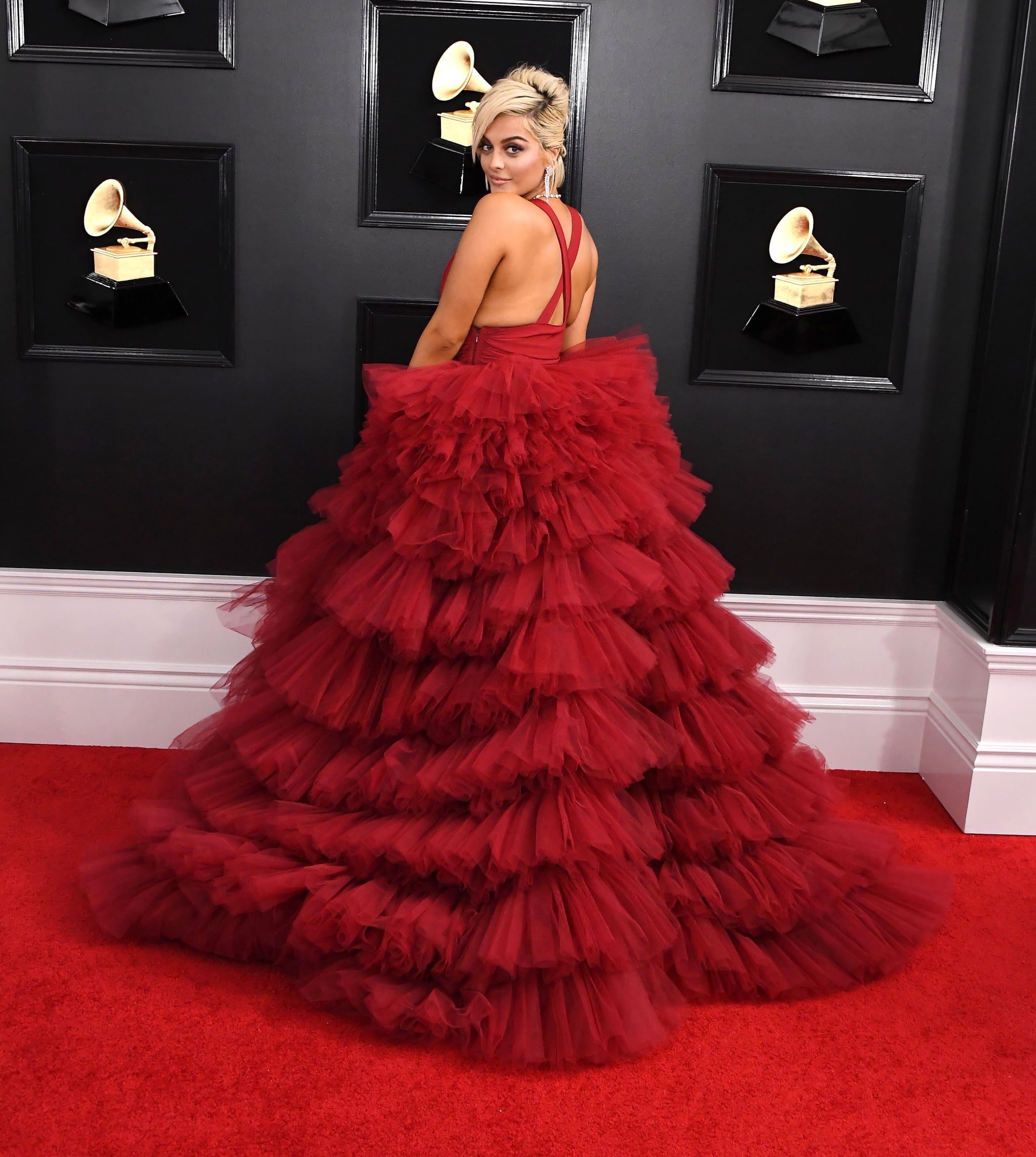 Bebe Rexha Talks About Her Grammys Dress Video Popsugar Fashion
