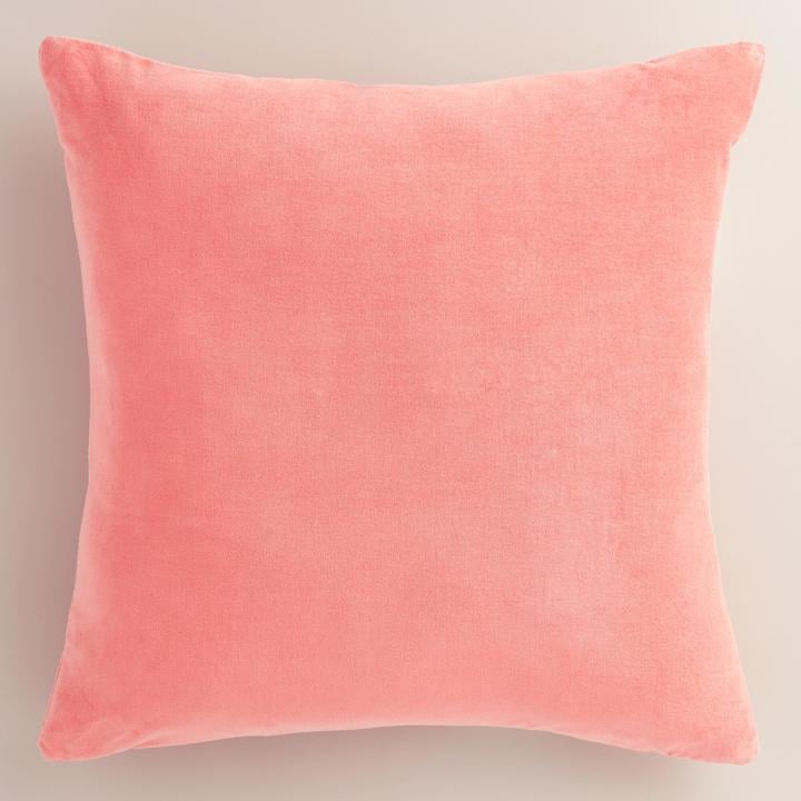 Dusty Pink Velvet Throw Pillow (1030) Couch Pillows POPSUGAR