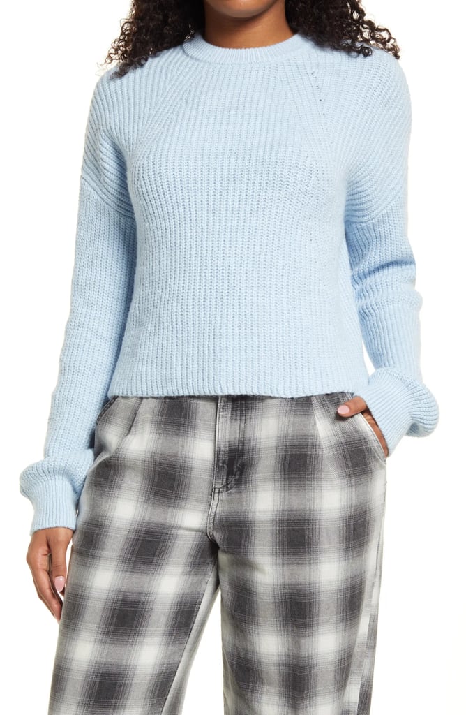 Stylish Sweater: BP. Rib Crop Crewneck Sweater