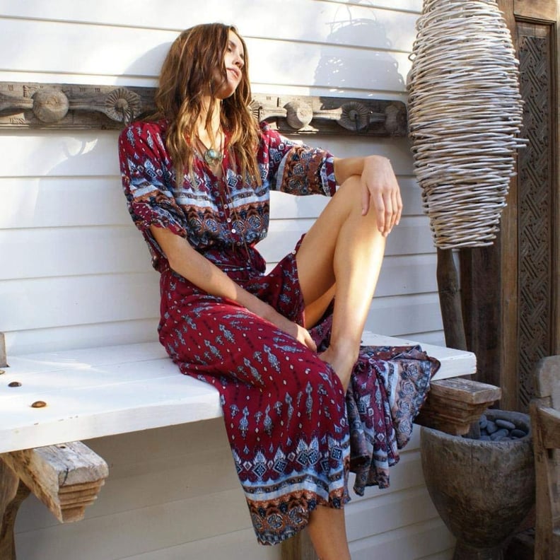 Sunward Boho Maxi Dress