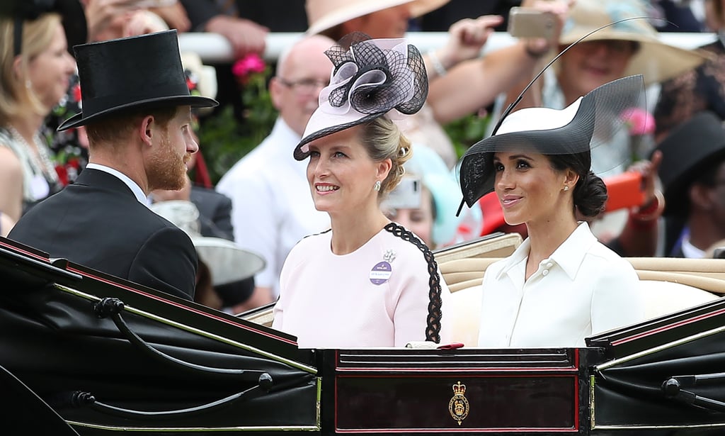 Meghan Markle's White and Black Hat Royal Ascot 2018