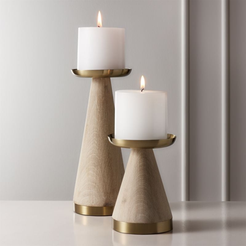 White Walkers: Bond Wood Pillar Candle Holders
