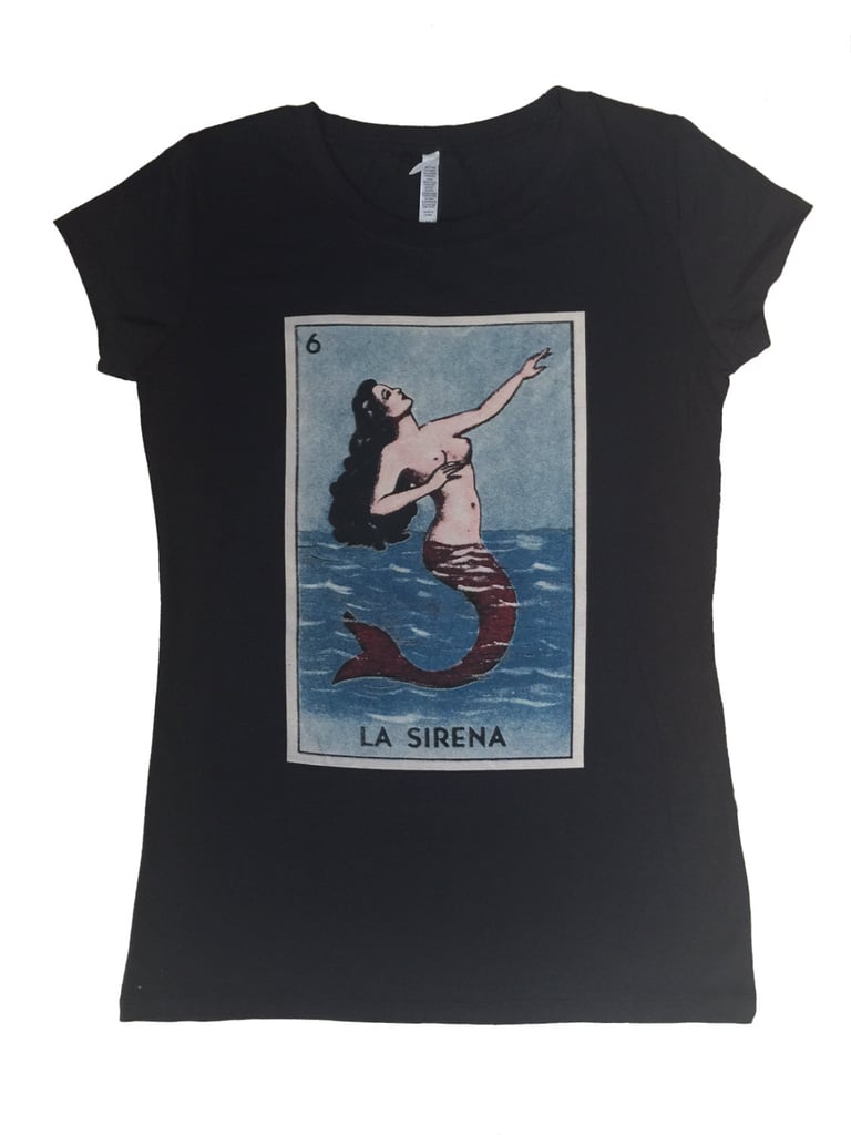 La Sirena Mexican Loteria Cards Women's T-Shirt ($13)