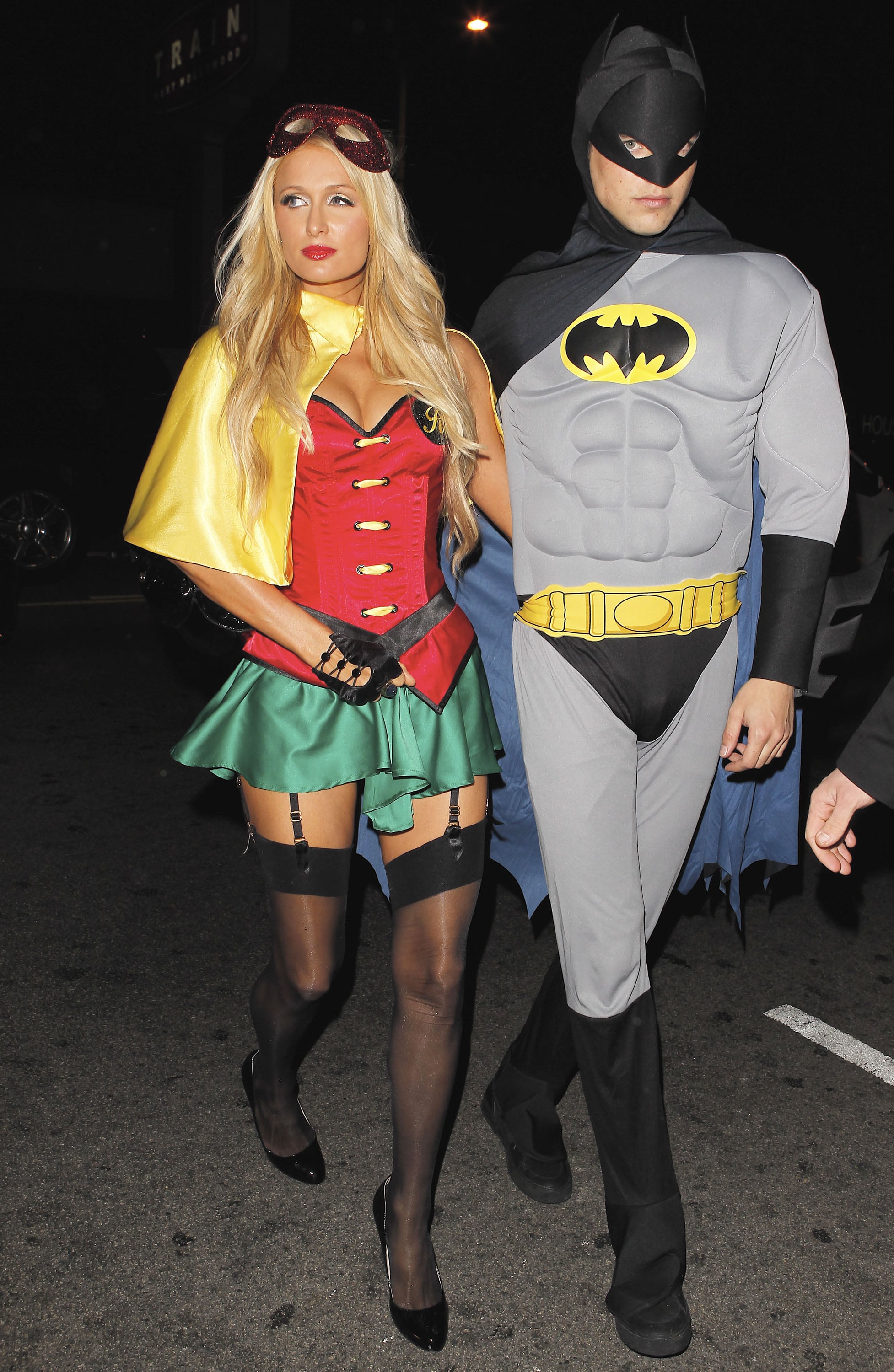 Celebrity Halloween Costumes: Paris Hilton and River Viiperi as Robin and  Batman | 95 Iconic Celebrity Halloween Couples Costumes | POPSUGAR  Celebrity Photo 11
