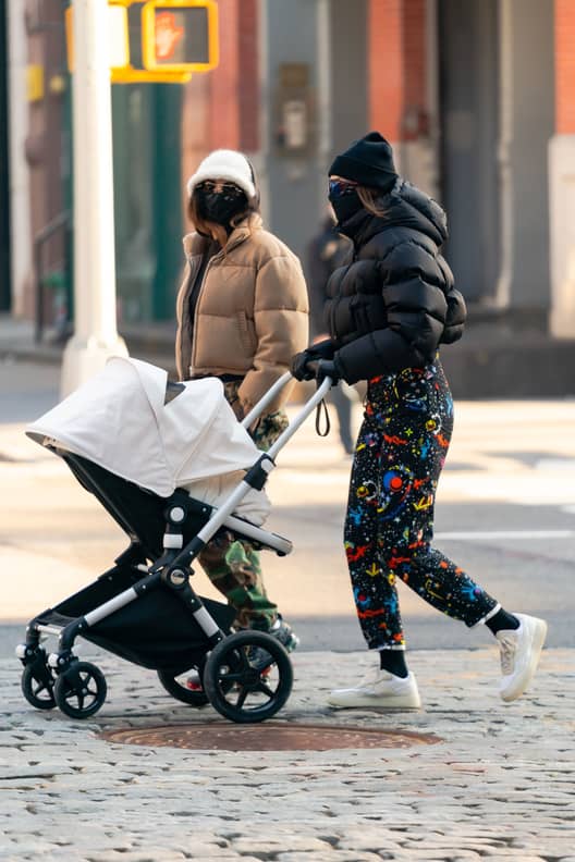 Gigi Hadid's Louis Vuitton Galaxy Pants For Zayn's Birthday