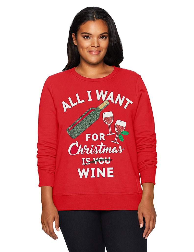 Just My Size Plus-Size Ugly Christmas Sweatshirt