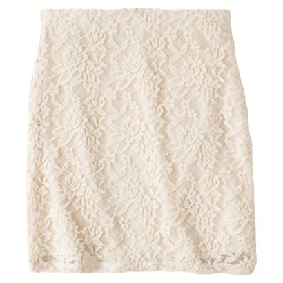 Xhilaration White Lace Skirt