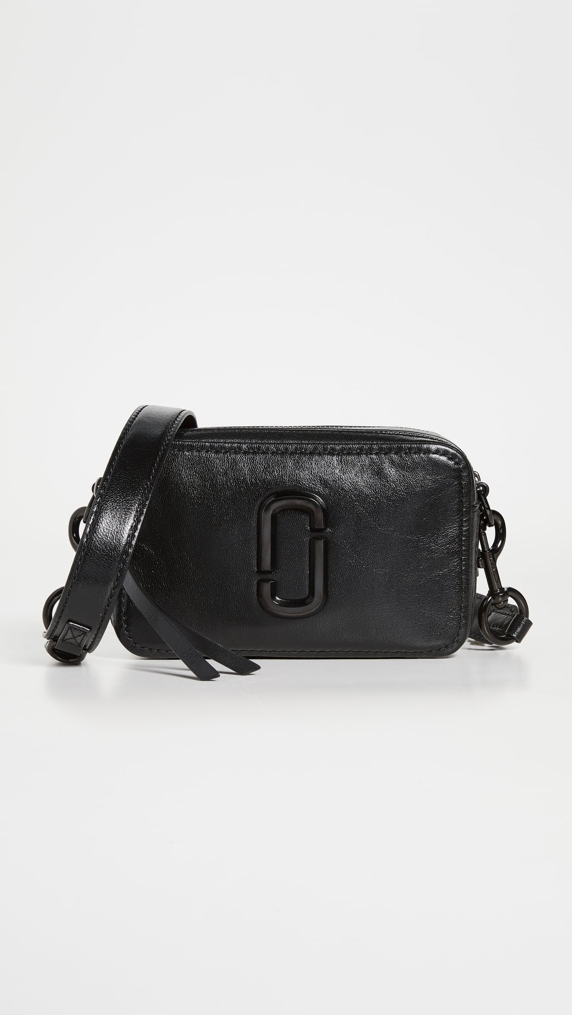 Marc Jacobs The Softshot 21 Crossbody Bag Black in Leather with