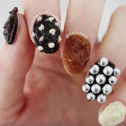 Chocolate Nail Art Video