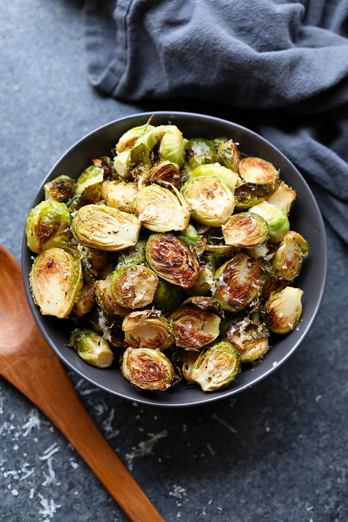 Parmesan Garlic Roasted Brussels Sprouts | Brussels Sprouts Recipes ...