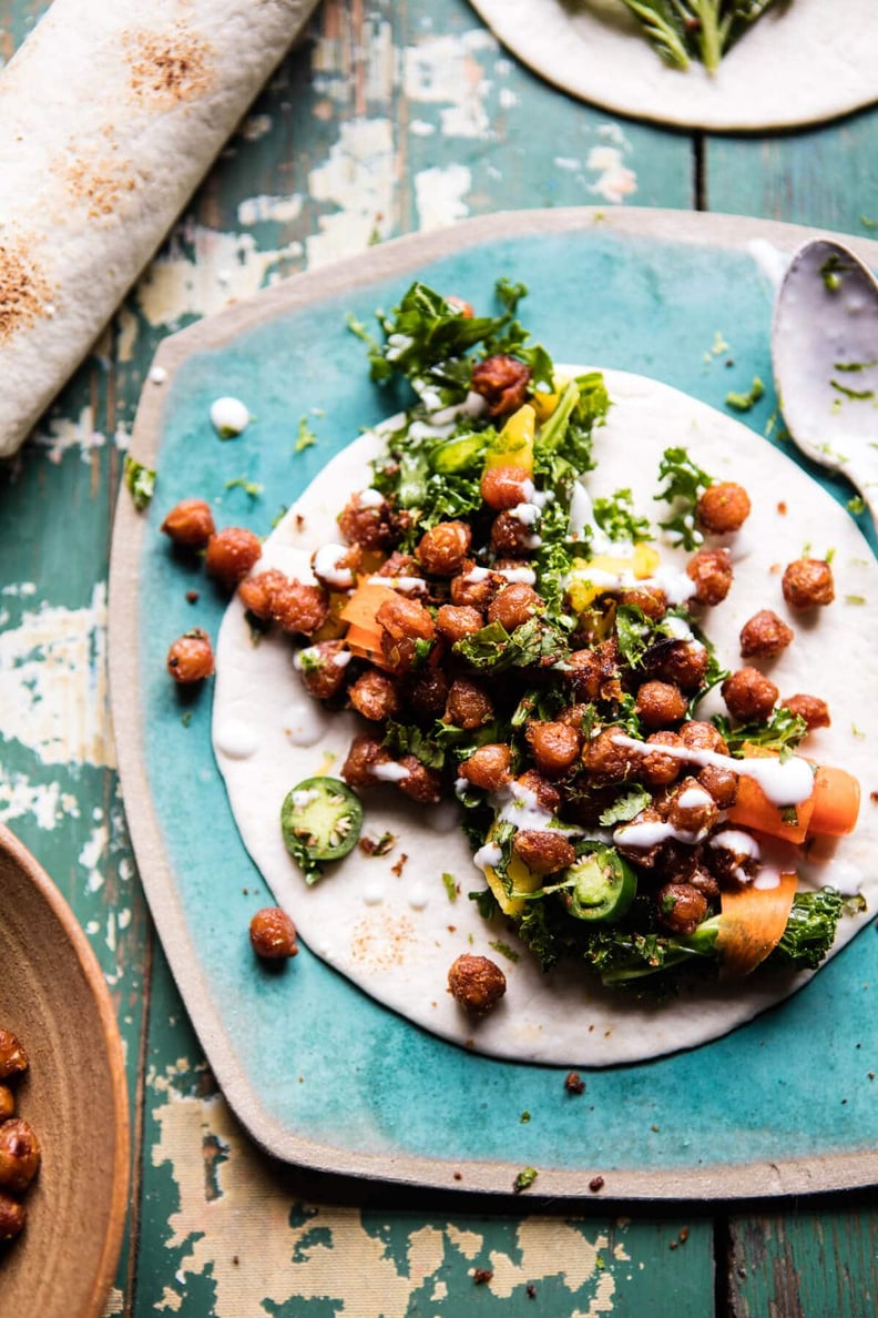 Crunchy Tandoori Chickpea Wraps