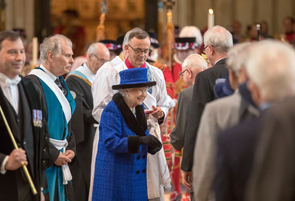 Queen Elizabeth II at Maundy Church Service March 2018