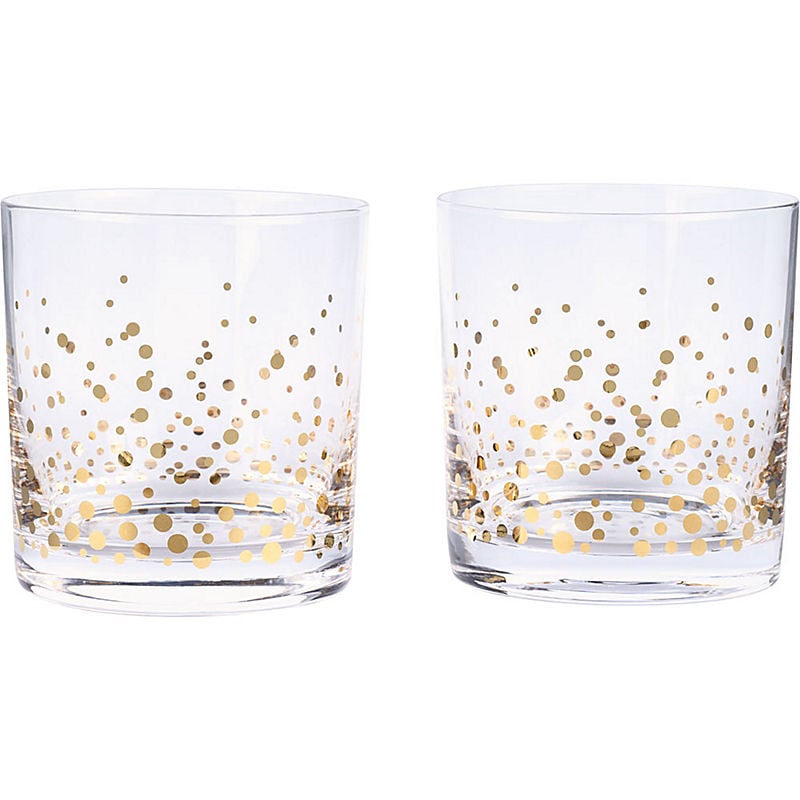 Gold Confetti Tumblers ($20)