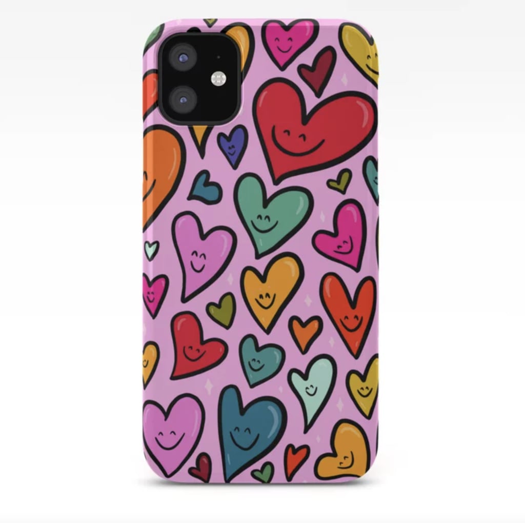 Doodle by Meg Smiling Heart Print iPhone Case