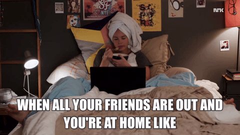 When your friends are all posting pics of their GNO . . .