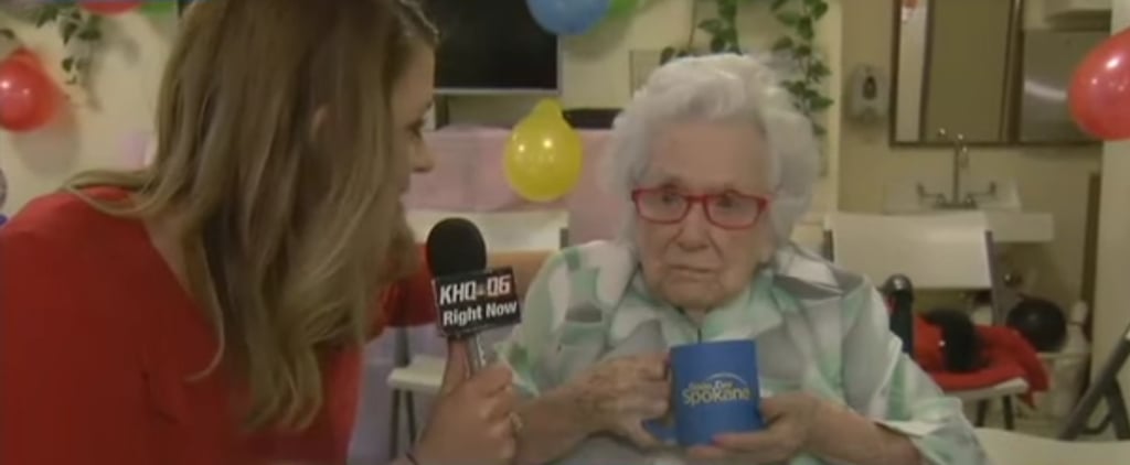Grumpy 110-Year-Old Woman Interview Video