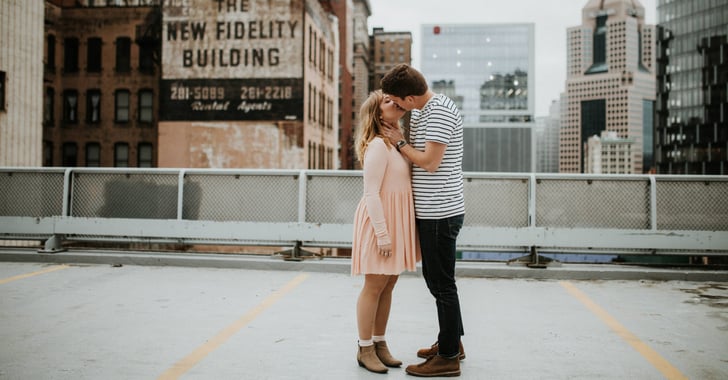 Rooftop Engagement Shoot Popsugar Love And Sex