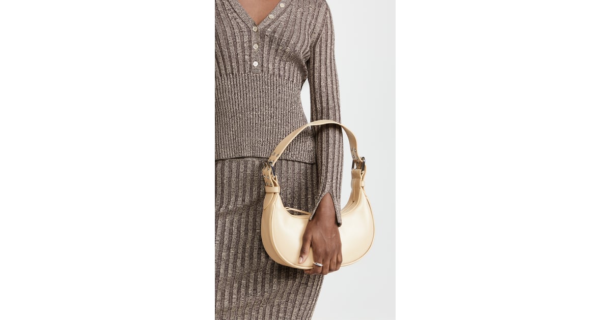 The New It Bag By Far Soho Sand Gloss Grained Leather Bag Fashion Gifts That Are Worth Your