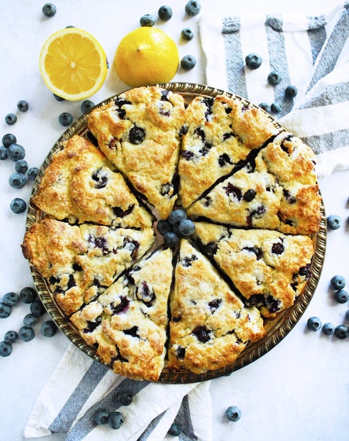 Lemon Blueberry Ricotta Scones