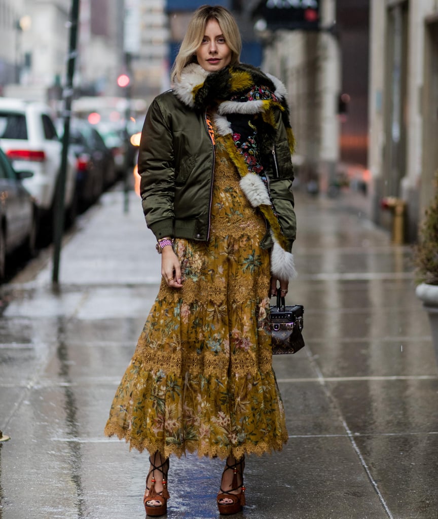 How to Wear a Maxi Dress in Winter