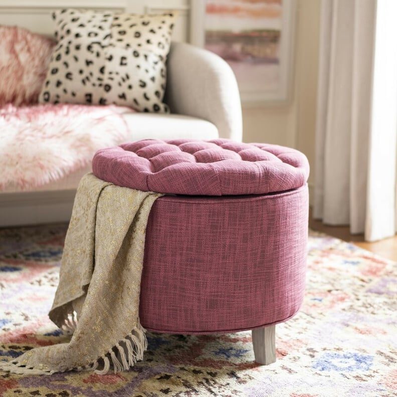 Maiden Tufted Round Storage Ottoman