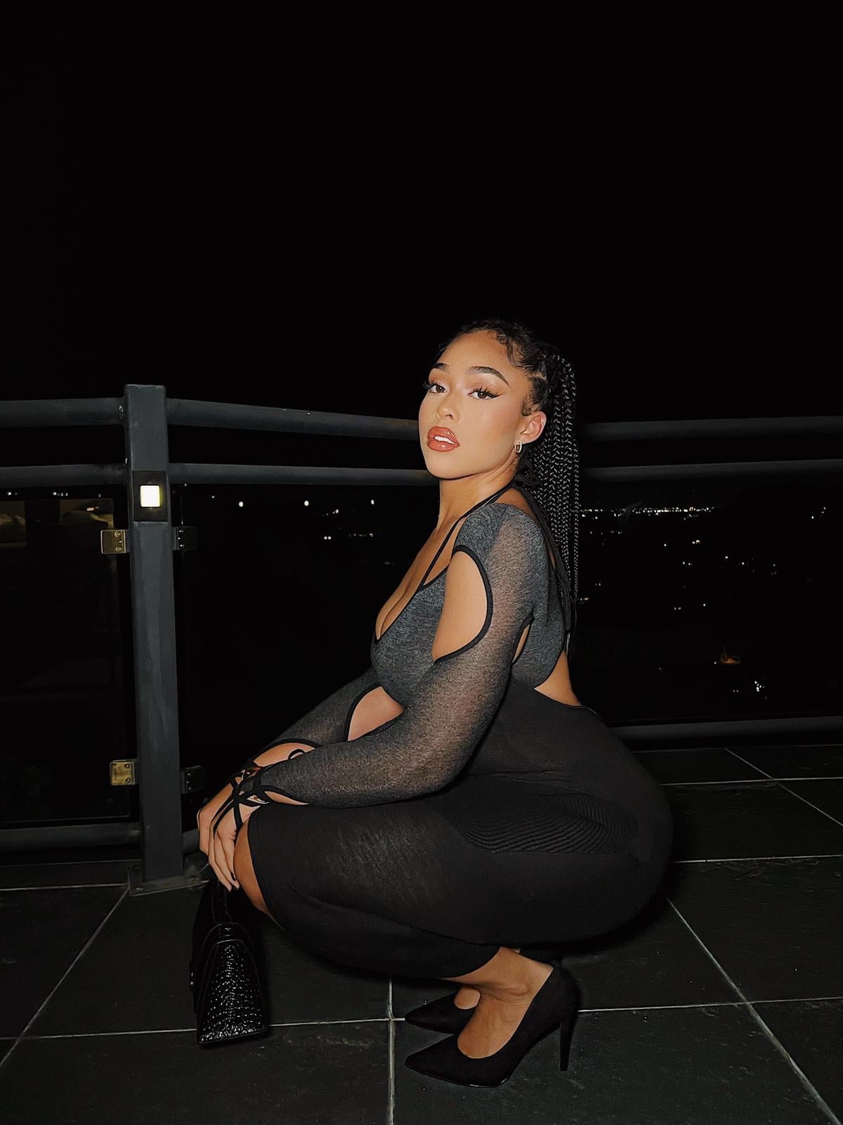 Jordyn Woods's Dress Features Some Intense See-Through Crocheting — See  Photos