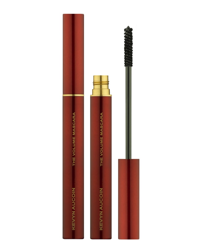 Kim is shown layering two mascaras in the video. While one is not mentioned, she does mention the Volume Mascara ($28) from Kevyn Aucoin. Of her layering method, she said, "I like to layer mascaras when I don't do lashes. I love a clumpy bottom; does anyone else like that?"