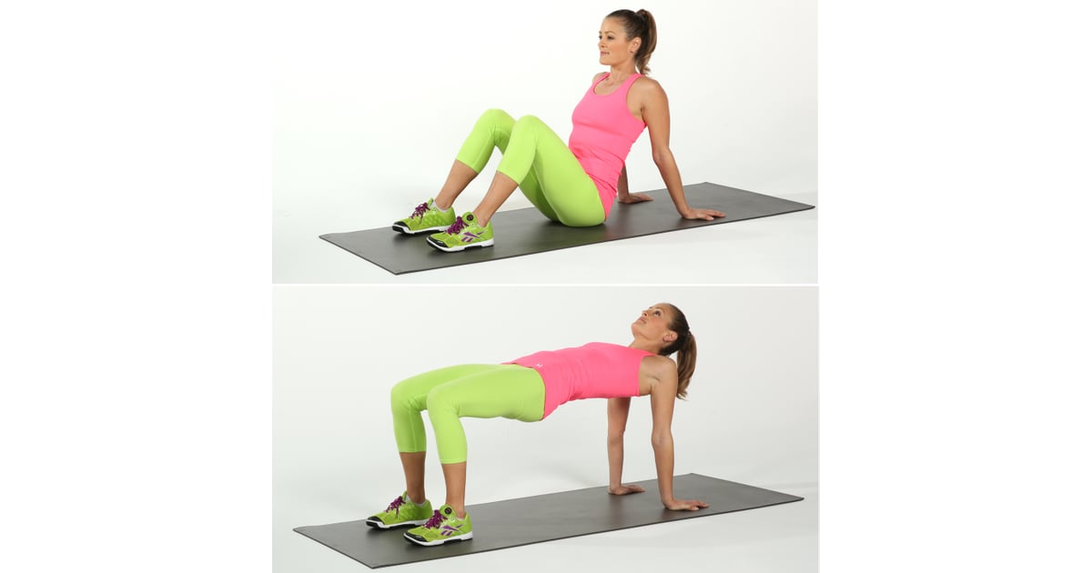 Upper and Lower Body Reverse Plank Bridge BodyWeight Exercises