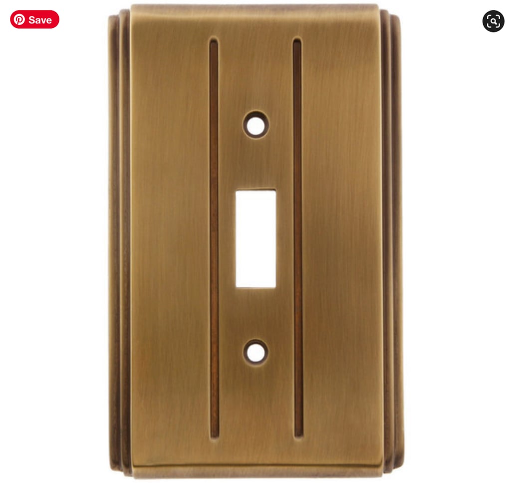 Streamline Deco Toggle Switch Plate