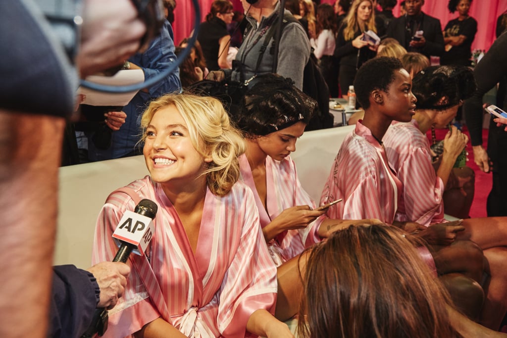 Rachel Hilbert's dimples stole our hearts during this quick backstage interview.