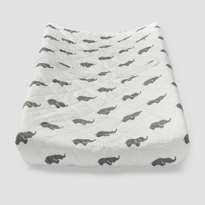 It's a Zoo: Gray Elephants Changing Pad Cover