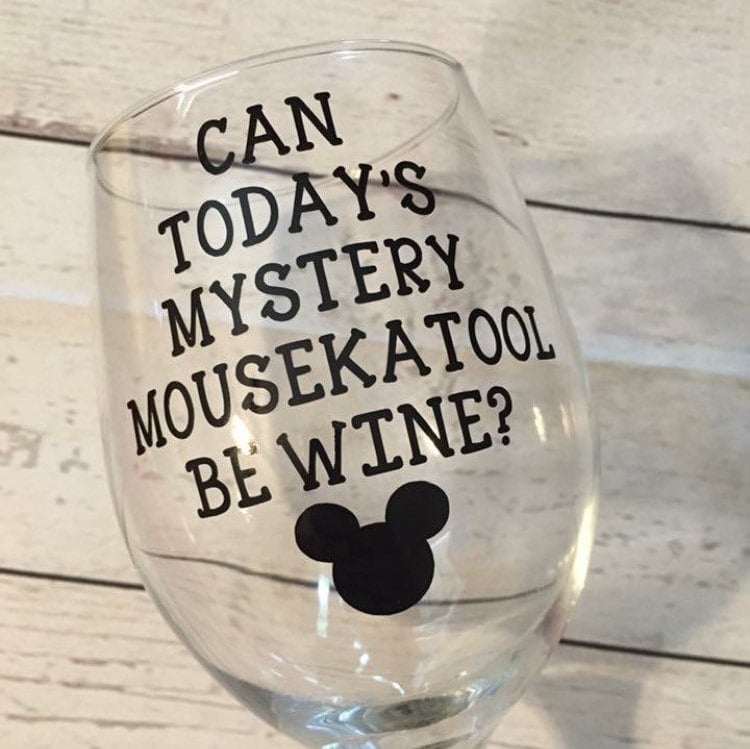 Today's Mystery Mousekatool Wine Glass