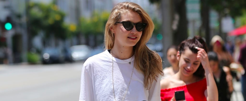 Gigi Hadid Wearing Versace Bra