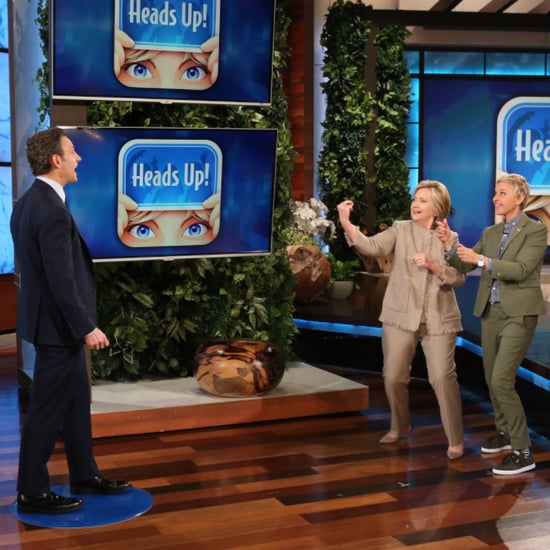 Tony Goldwyn and Hillary Clinton Play Heads Up on Ellen