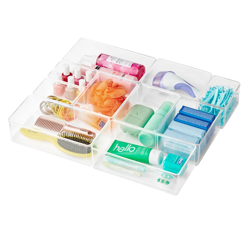 A Bathroom Set: The Home Edit 10 Piece Plastic Bath Edit