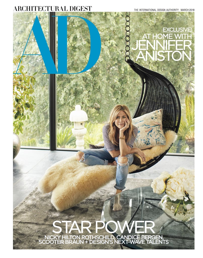 Jennifer Aniston Grlfrnd Jeans in Architectural Digest