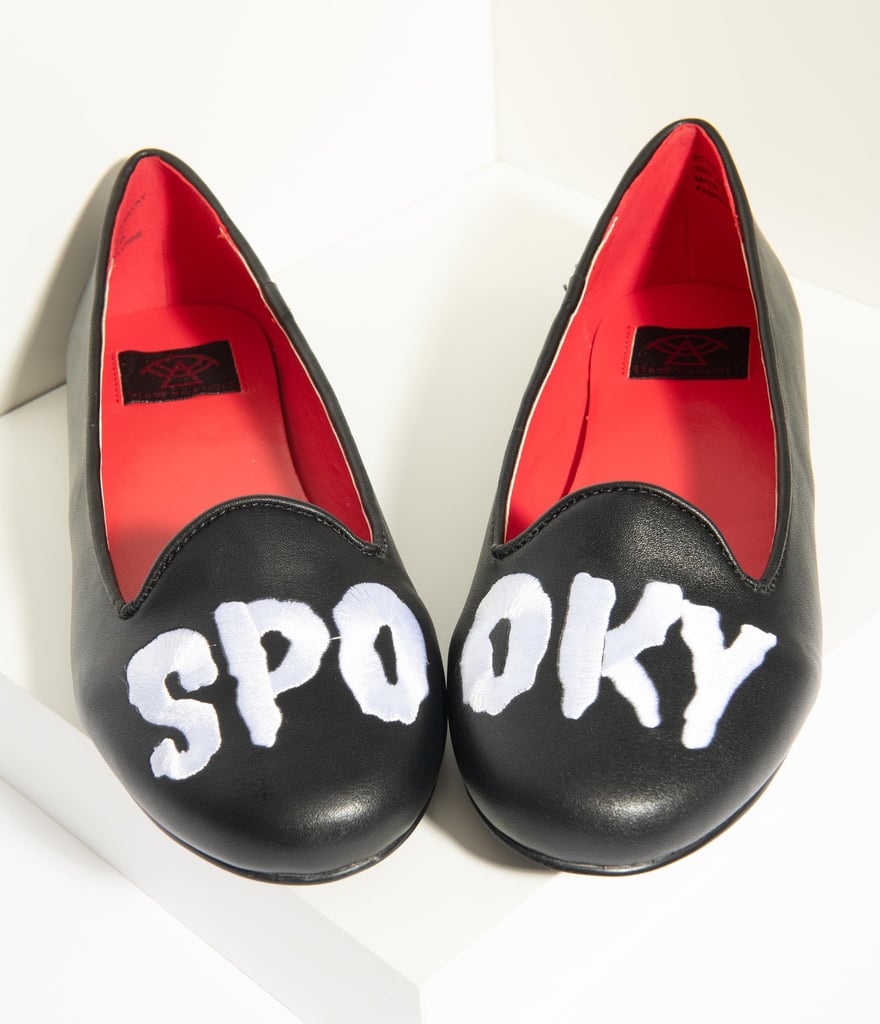 unique black flats