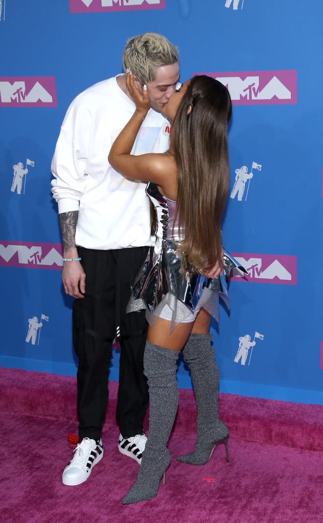 Ariana Grande and Pete Davidson at the 2018 MTV VMAs