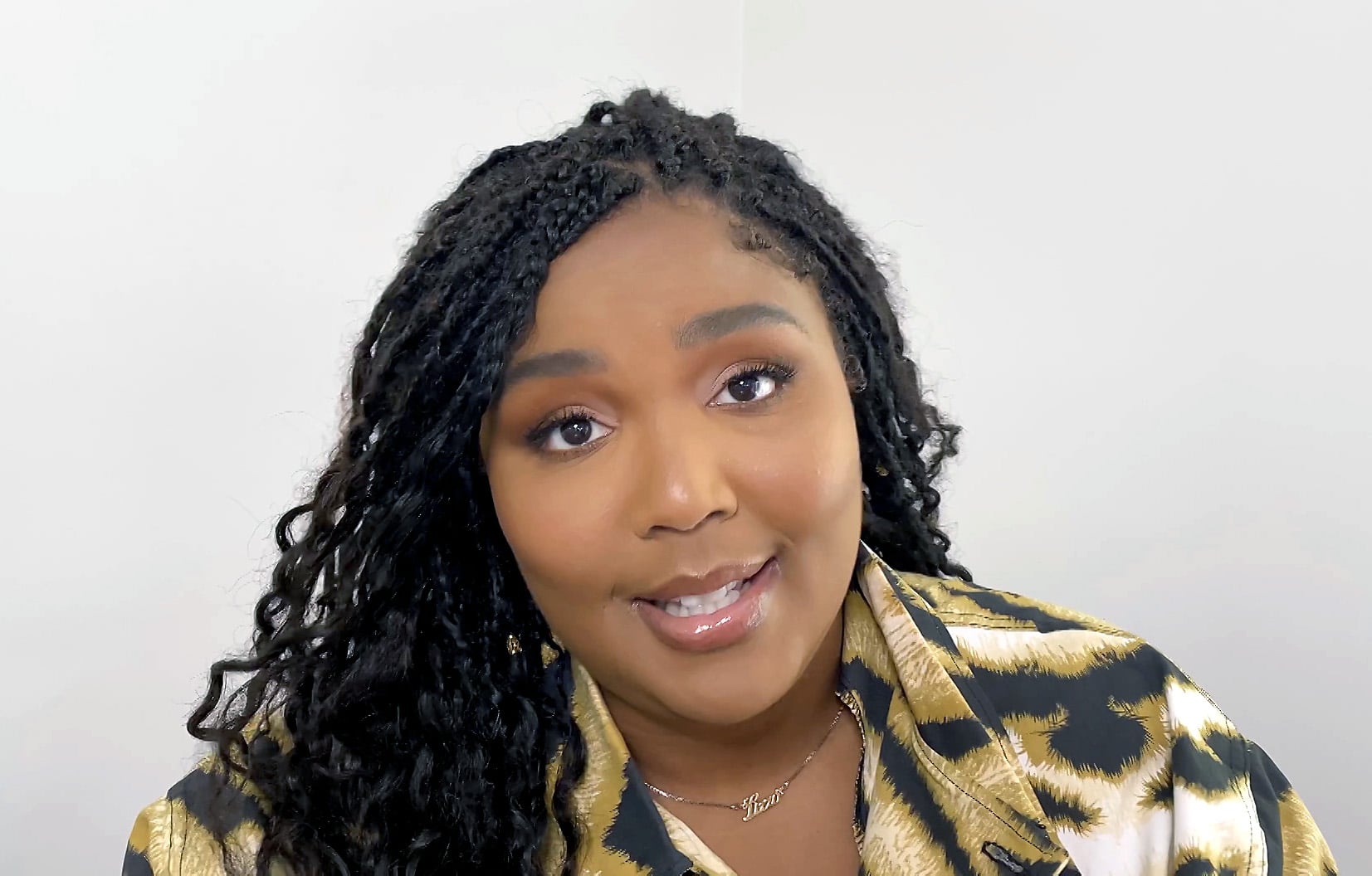 UNSPECIFIED,  - APRIL 22: In this screengrab, Lizzo speaks during 